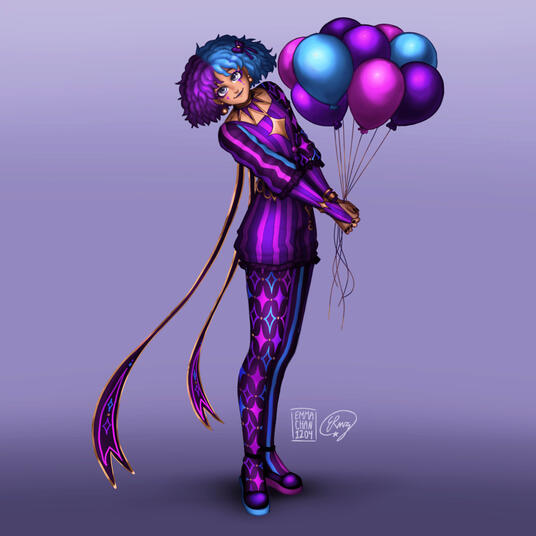 Full color, Fondo degradado, 1 accesorio simple